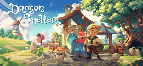 Official Dragon Shelter header art with the game logo and a young dragon